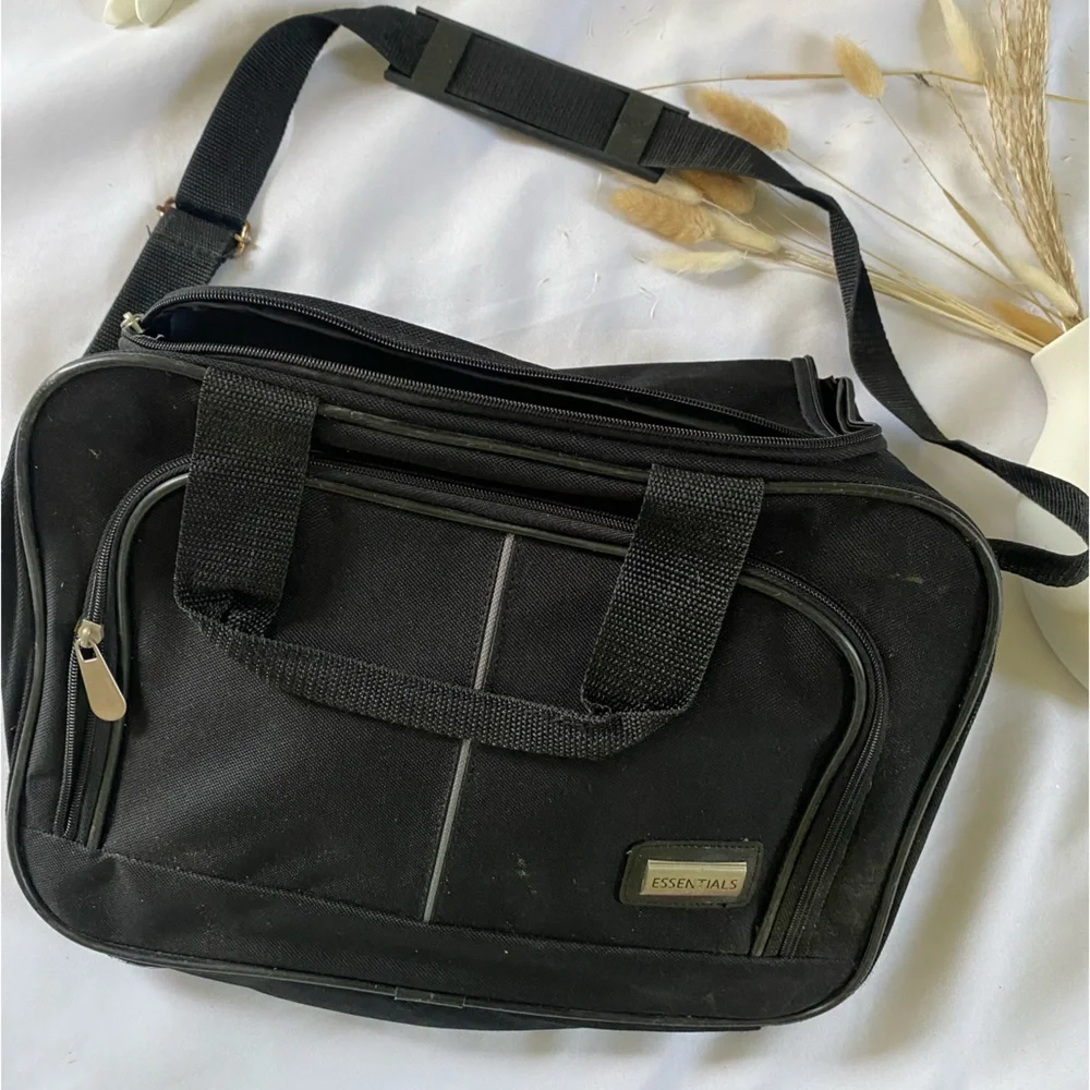 Essentials travel laptop luggage bag gym black